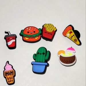 7piece fast food Croc charms
